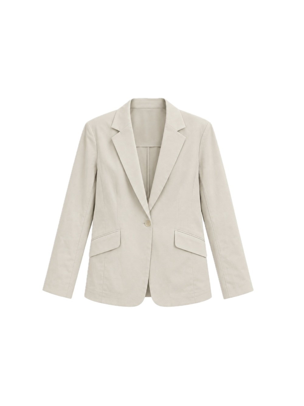 Lululemon Relaxed Fit Twill Blazer - Bone, Size M